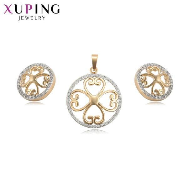 Earrings & Necklace Xuping Romantic Flower Shape Elegant Jewelry Sets With Synthetic Cubic Zirconia For Women Wedding Bands Gifts 65065, Silver
Earrings & Necklace Xuping Romantic Flower Shape Elegant Jewelry Sets With Synthetic Cubic Zirconia For Women Wedding Bands Gifts 65065, Silver