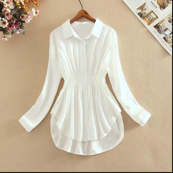 autumn chiffon casual turn women shirts down collar long sleeve plus size 3xl office lady blusas woman, White
autumn chiffon casual turn women shirts down collar long sleeve plus size 3xl office lady blusas woman, White