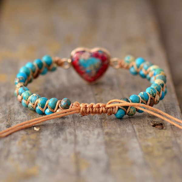 natural stone heart charm bracelets string braided macrame bracelets jaspers friendship wrap bracelet femme women jewelry a, Golden;silver
natural stone heart charm bracelets string braided macrame bracelets jaspers friendship wrap bracelet femme women jewelry a, Golden;silver
