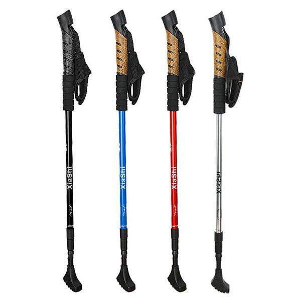 anti hiking walking stick trekking trail poles adjustable canes 4-sections outdoor survival accessories
anti hiking walking stick trekking trail poles adjustable canes 4-sections outdoor survival accessories