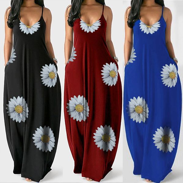 plus size casual summer womens dress o neck sunflower print ladies sleeveless pullover long daily, Black;gray
plus size casual summer womens dress o neck sunflower print ladies sleeveless pullover long daily, Black;gray