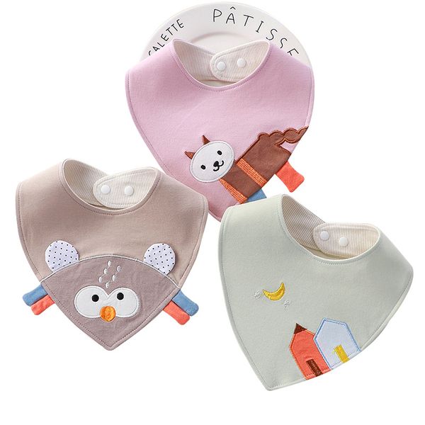 baby bib burp cloth infant embroidered animal fox bear tiger triangle cartoon cotton slobber towel with button
baby bib burp cloth infant embroidered animal fox bear tiger triangle cartoon cotton slobber towel with button