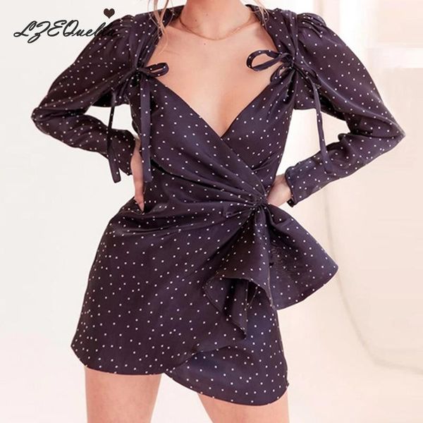 casual dresses lzequella women summer beach long sleeve polka dot dress boho mini party elegant v neck sundress vestidos nz2269, Black;gray
casual dresses lzequella women summer beach long sleeve polka dot dress boho mini party elegant v neck sundress vestidos nz2269, Black;gray