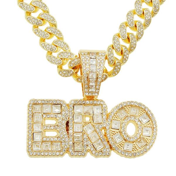 pendant necklaces iced out zircon bro necklace with 13mm miami cuban chain fashion hip hop bling jewelry gift drop, Silver
pendant necklaces iced out zircon bro necklace with 13mm miami cuban chain fashion hip hop bling jewelry gift drop, Silver