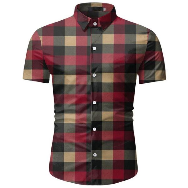 men's casual shirts red plaid shirt men 2021 summer brand classic short sleeve dress button down office workwear chemise homme -3xl, White;black
men's casual shirts red plaid shirt men 2021 summer brand classic short sleeve dress button down office workwear chemise homme -3xl, White;black