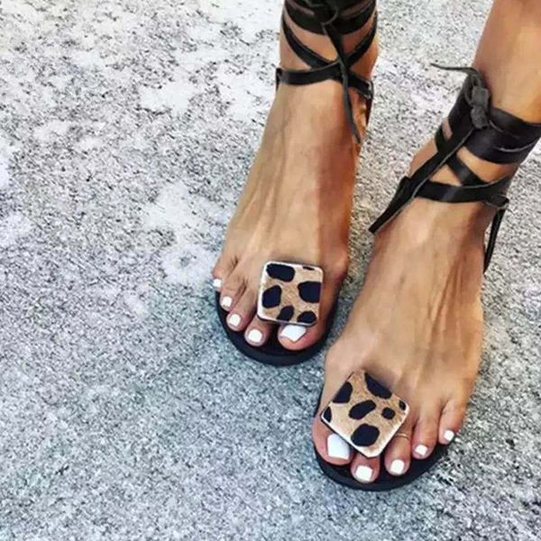 sandals summer strap women's flats open toe leopard casual lightweight shoes rome plus size 35-43 1sjb, Black
sandals summer strap women's flats open toe leopard casual lightweight shoes rome plus size 35-43 1sjb, Black