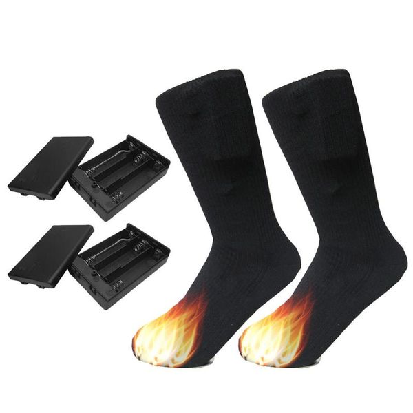 sports socks 1pair heating rechargeable adjustable battery electric double layer warm sock, Black
sports socks 1pair heating rechargeable adjustable battery electric double layer warm sock, Black