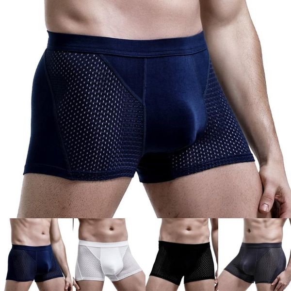 underpants ice silk boxer men u convex comfortable underwear skinny cotton shorts breathable lingerie trunk, Black;white
underpants ice silk boxer men u convex comfortable underwear skinny cotton shorts breathable lingerie trunk, Black;white