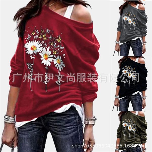 autumn and winter 2021 chrysanthemum round neck pullover print women's loose small sweater, Black
autumn and winter 2021 chrysanthemum round neck pullover print women's loose small sweater, Black
