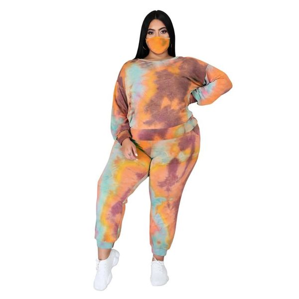 plus size tracksuits 3 piece matching sets for women backless tie dye full sleeve pullover +jogger sweatpant with mask loungewear 5xl, Black
plus size tracksuits 3 piece matching sets for women backless tie dye full sleeve pullover +jogger sweatpant with mask loungewear 5xl, Black