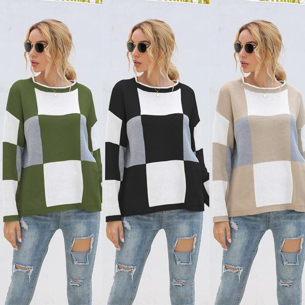 women's sweaters sweater women pullover 2021 style round neck knitted winter warm drop sj3249, White;black
women's sweaters sweater women pullover 2021 style round neck knitted winter warm drop sj3249, White;black