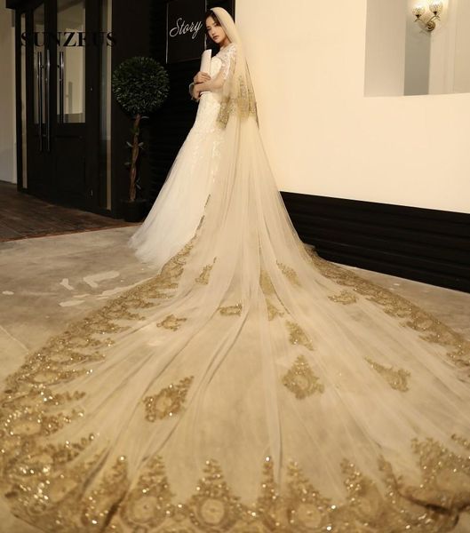 bridal veils saudi arabic women wedding veil 2 layers tulle champagne with appliques lace luxury bride 4m long lvv15, Black
bridal veils saudi arabic women wedding veil 2 layers tulle champagne with appliques lace luxury bride 4m long lvv15, Black