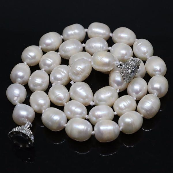 chains natural freshwater white pearl beads necklace 10x13mm 7x8mm barrel rice women weddings party jewelry 18inch b1457-1, Silver
chains natural freshwater white pearl beads necklace 10x13mm 7x8mm barrel rice women weddings party jewelry 18inch b1457-1, Silver