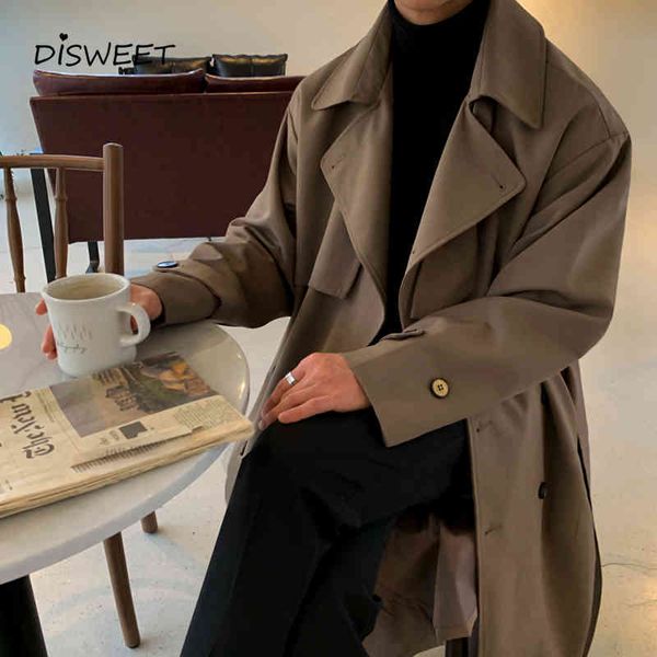 jackets men's trench solid lapel korean loose long sleeve single breasted warm jackets men, Black;brown
jackets men's trench solid lapel korean loose long sleeve single breasted warm jackets men, Black;brown
