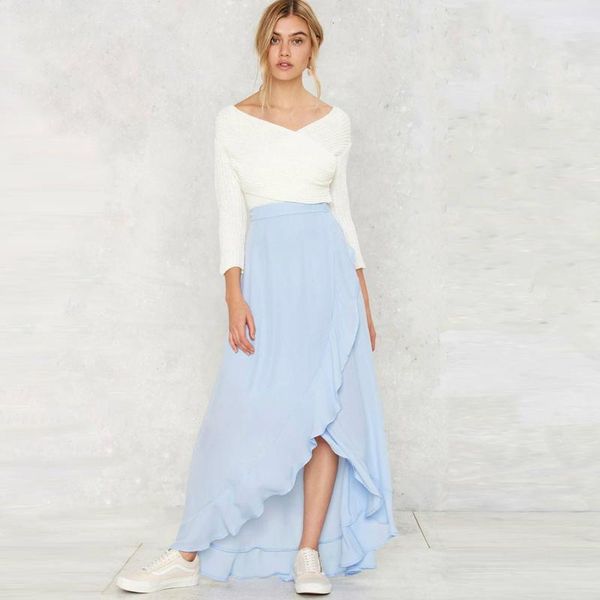 skirts custom made summer ruffles stitching chiffon skirt fashion womens casual maxi high waist sweet pleated, Black
skirts custom made summer ruffles stitching chiffon skirt fashion womens casual maxi high waist sweet pleated, Black