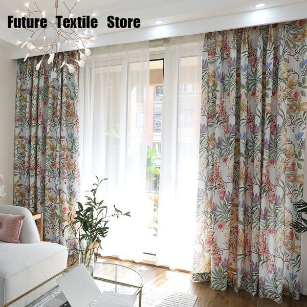 curtain & drapes european pastoral flower curtains printed for living room and bedroom blackout finished product customization
curtain & drapes european pastoral flower curtains printed for living room and bedroom blackout finished product customization