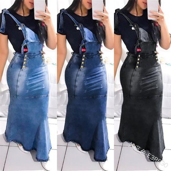casual dresses wepbel women's denim dress long strap sleeveless button high waist solid color bleached fashion ankle length, Black;gray
casual dresses wepbel women's denim dress long strap sleeveless button high waist solid color bleached fashion ankle length, Black;gray