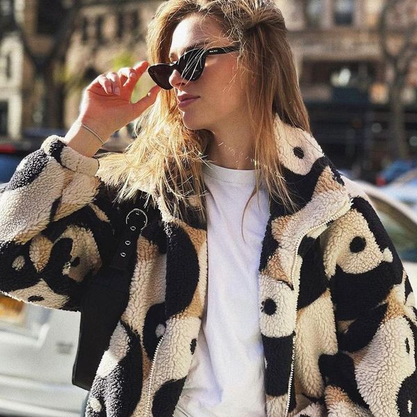 women's jackets winter coats women fleece furry harajuku milk print faux fur vintage hip hop warm streetwears, Black;brown
women's jackets winter coats women fleece furry harajuku milk print faux fur vintage hip hop warm streetwears, Black;brown