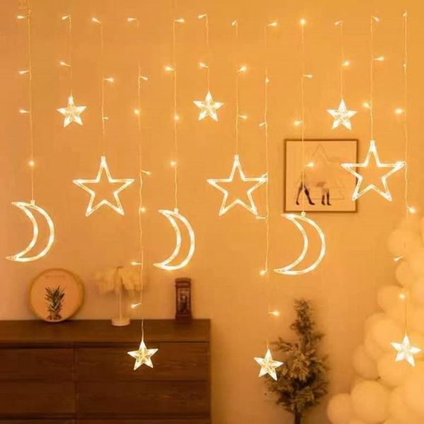 party decoration lovely moon star lamp gift light low power consumption waterproof us/eu plug curtain fairy
party decoration lovely moon star lamp gift light low power consumption waterproof us/eu plug curtain fairy