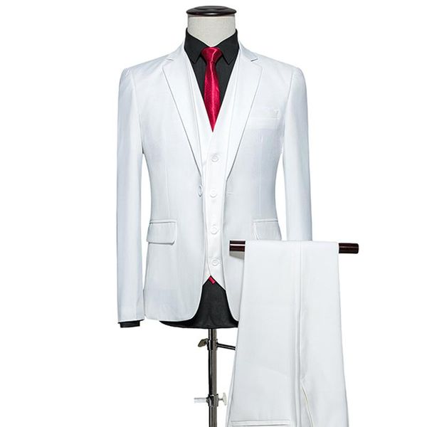 formal men suit 3 piece set large size 6xl wedding banquet blazer jacket with vest and pant 10 colors mens suits men's & blazers, White;black
formal men suit 3 piece set large size 6xl wedding banquet blazer jacket with vest and pant 10 colors mens suits men's & blazers, White;black