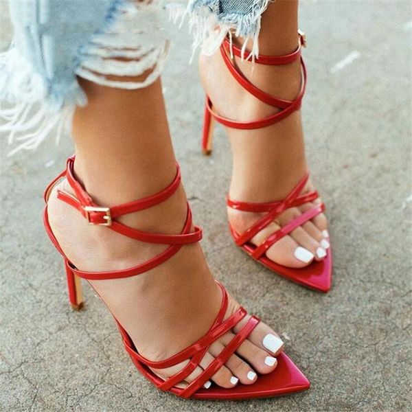 sandals red summer roman high heel women's hollow open toe 11.5cm ankle strap party shoes, Black
sandals red summer roman high heel women's hollow open toe 11.5cm ankle strap party shoes, Black