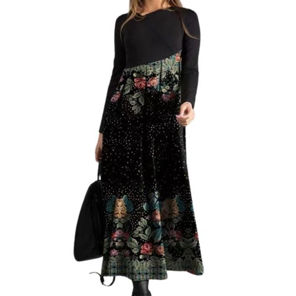 loose dresses women autumn winter long sleeve digital print flower patchwork large hem maxi dress plus size lady casual, Black;gray
loose dresses women autumn winter long sleeve digital print flower patchwork large hem maxi dress plus size lady casual, Black;gray