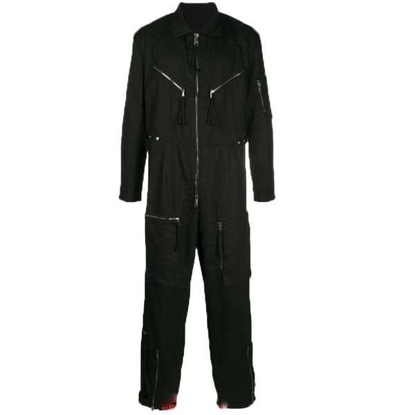 men's pants long sleeve jumpsuit fashion overalls spring and autumn black lapel high waist personalized zipper splicing design
men's pants long sleeve jumpsuit fashion overalls spring and autumn black lapel high waist personalized zipper splicing design