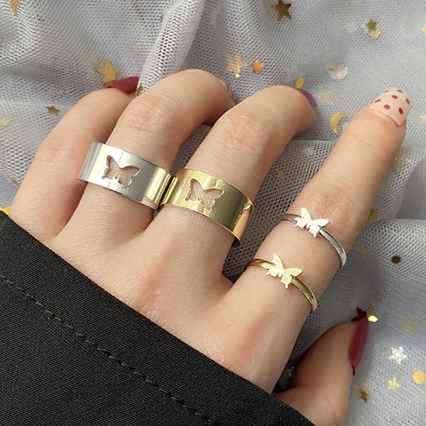 wedding rings en trendy gold butterfly for women men lover couple set friendship engagement open 2021 jewelry, Slivery;golden
wedding rings en trendy gold butterfly for women men lover couple set friendship engagement open 2021 jewelry, Slivery;golden