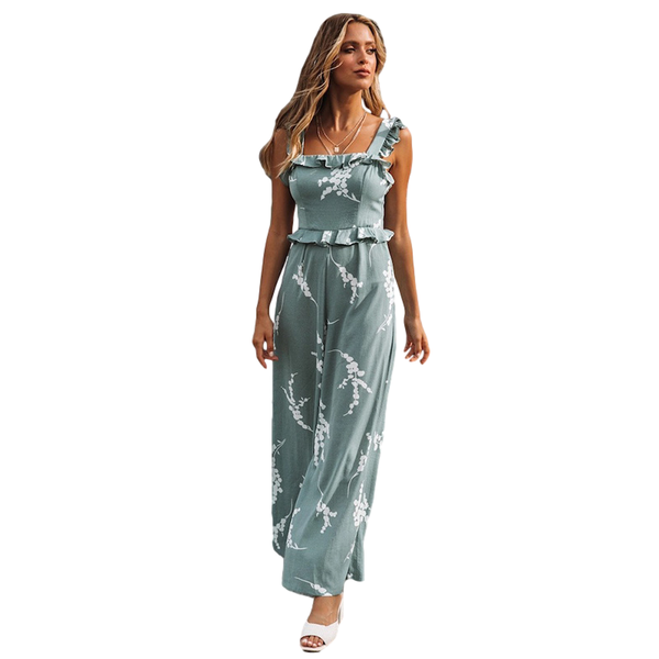 women's jumpsuits & rompers halter floral print jumpsuit siamese pants backless wooden ear ruffle printed casual ankle-length, Black;white
women's jumpsuits & rompers halter floral print jumpsuit siamese pants backless wooden ear ruffle printed casual ankle-length, Black;white