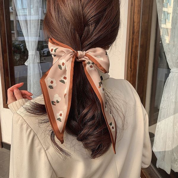scarve women's spring and autumn korea thin n hairband small scarv tied hair scarv decorated with long ribbons, Blue;gray
scarve women's spring and autumn korea thin n hairband small scarv tied hair scarv decorated with long ribbons, Blue;gray