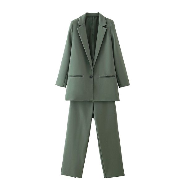 blsqr two-piece solid blazer women suits long sleeve single button casual pants set office ladies elegant pant 210430, White;black
blsqr two-piece solid blazer women suits long sleeve single button casual pants set office ladies elegant pant 210430, White;black