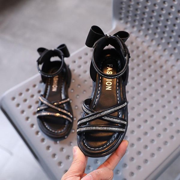 sandals soft soles sandalias kids shoes for children's school students performing children performance black girls flats, Black;red
sandals soft soles sandalias kids shoes for children's school students performing children performance black girls flats, Black;red