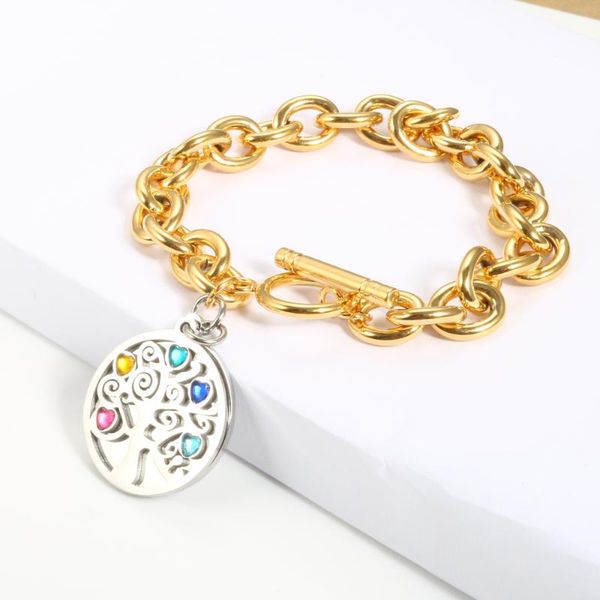 fashion tree of life charm bracelets women gold color t o bracelet for men jewelry gift link, chain, Black
fashion tree of life charm bracelets women gold color t o bracelet for men jewelry gift link, chain, Black