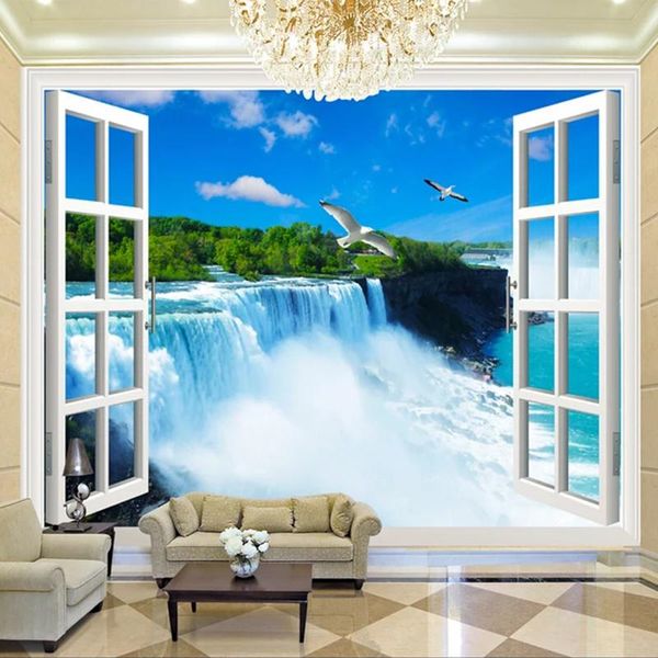 wallpapers custom po wallpaper 3d window waterfalls landscape nature murals wall cloth living room bedroom backdrop papel de parede
wallpapers custom po wallpaper 3d window waterfalls landscape nature murals wall cloth living room bedroom backdrop papel de parede