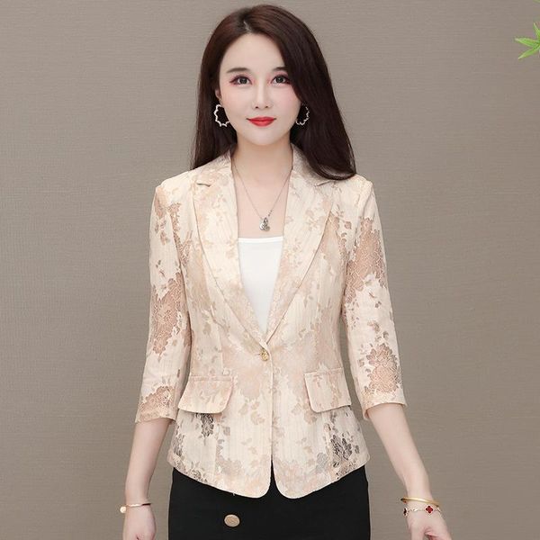 women's suits & blazers fashion lace small suit women summer lapel slim coat casual ol office lady temperament size jacket 4xl, White;black
women's suits & blazers fashion lace small suit women summer lapel slim coat casual ol office lady temperament size jacket 4xl, White;black