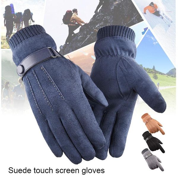 fingerless gloves 1 pair men warm windproof thicken fashion for winter lby2021, Blue;gray
fingerless gloves 1 pair men warm windproof thicken fashion for winter lby2021, Blue;gray