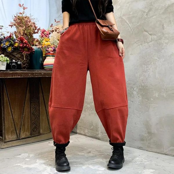women's pants & capris careaymade-casual haren thicken warm cotton femme plus size autumn winter arts style women elastic waist loose, Black;white
women's pants & capris careaymade-casual haren thicken warm cotton femme plus size autumn winter arts style women elastic waist loose, Black;white