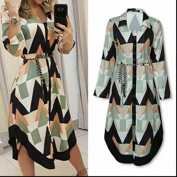 autumn women dresses lady womens shirt dress wave print long sleeve v neck casual loose holiday midi plus size, Black;gray
autumn women dresses lady womens shirt dress wave print long sleeve v neck casual loose holiday midi plus size, Black;gray