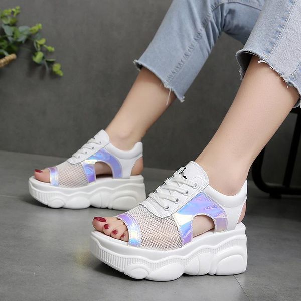 drop fashion peep toe wedge sandals for women summer mesh hollow out platform beach shoes woman casual sport sandalias, Black
drop fashion peep toe wedge sandals for women summer mesh hollow out platform beach shoes woman casual sport sandalias, Black