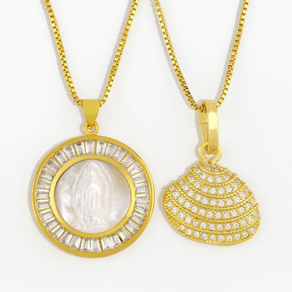 round virgin mary necklace for women gold chain conch shell pendant crystal cubic zirconia religion jewelry gift nker99 necklaces, Silver
round virgin mary necklace for women gold chain conch shell pendant crystal cubic zirconia religion jewelry gift nker99 necklaces, Silver
