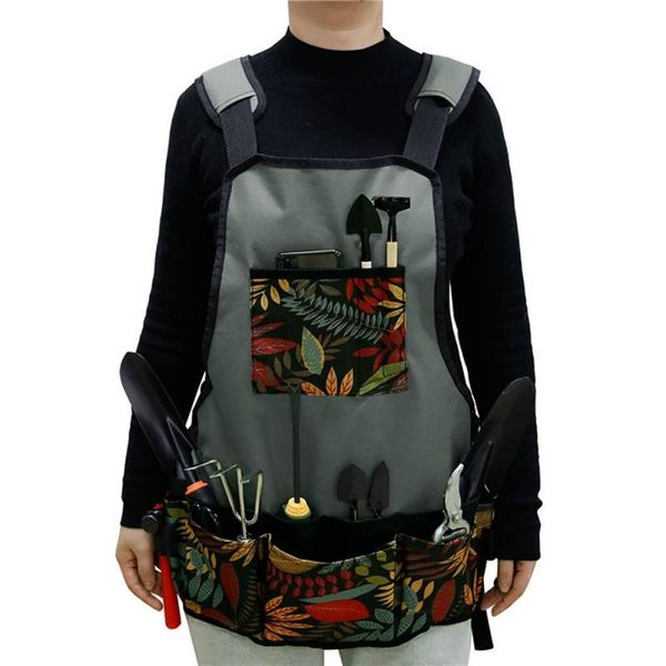 aprons outdoor work apron color matching kitchen garden full skirt gray flower stitching clothes vest 1
aprons outdoor work apron color matching kitchen garden full skirt gray flower stitching clothes vest 1
