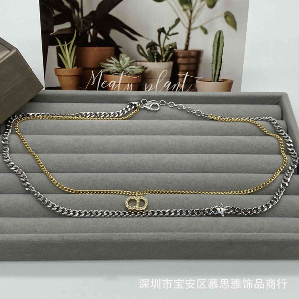 2021 new designer family necklace classic double-layer and silver double color letter diamond silver star 2021ins
2021 new designer family necklace classic double-layer and silver double color letter diamond silver star 2021ins