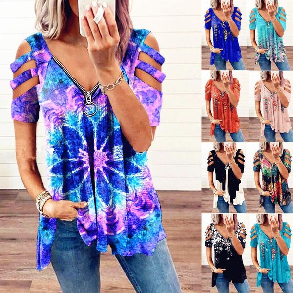 women's t-shirt 2021 women tees female big large off shoulder summer beboho casual femme hole zipper ladies t shirts plus siz, White
women's t-shirt 2021 women tees female big large off shoulder summer beboho casual femme hole zipper ladies t shirts plus siz, White