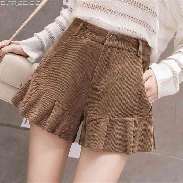 fashion high waisted skirt shorts women autumn winter corduroy ruffles kawaii shorts female loose wide leg short feminino, White;black
fashion high waisted skirt shorts women autumn winter corduroy ruffles kawaii shorts female loose wide leg short feminino, White;black