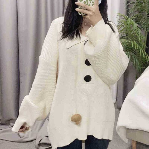 women's sweaters brand design lazy style loose knit women wear fashionable oversize sweater autumn winter sweet white lapel oullover 3a, White;black
women's sweaters brand design lazy style loose knit women wear fashionable oversize sweater autumn winter sweet white lapel oullover 3a, White;black
