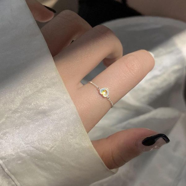 wedding rings pull chain design silver color moonstone heart adjustable finger ring for women girl birthday party year gift, Slivery;golden
wedding rings pull chain design silver color moonstone heart adjustable finger ring for women girl birthday party year gift, Slivery;golden