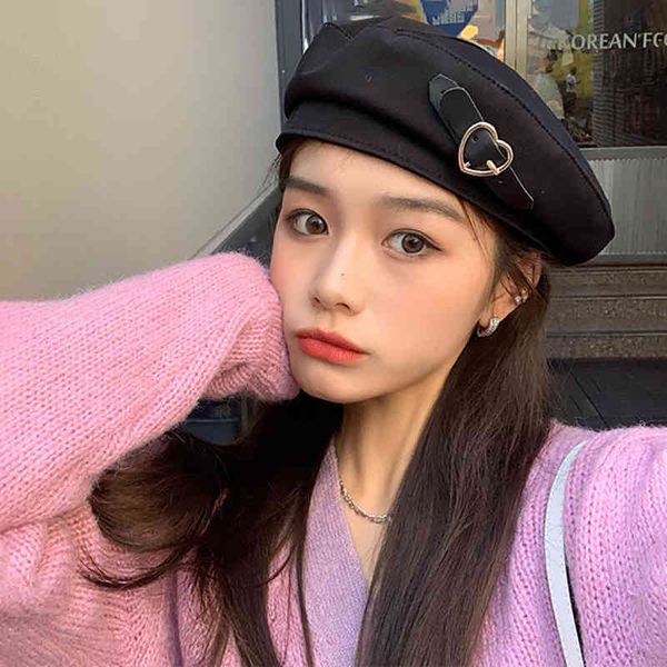 stall mouth new style wool winter sweet love buckle beret women's thin painter's hat warm autumn and, Blue;gray
stall mouth new style wool winter sweet love buckle beret women's thin painter's hat warm autumn and, Blue;gray