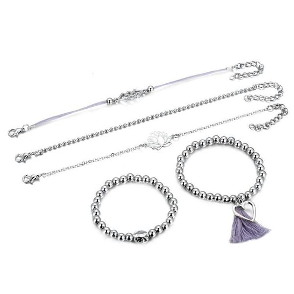 link, chain 5pcs/set bohemian feather flower bracelet woman fashion beaded vintage tassel jewelry gift, Black
link, chain 5pcs/set bohemian feather flower bracelet woman fashion beaded vintage tassel jewelry gift, Black
