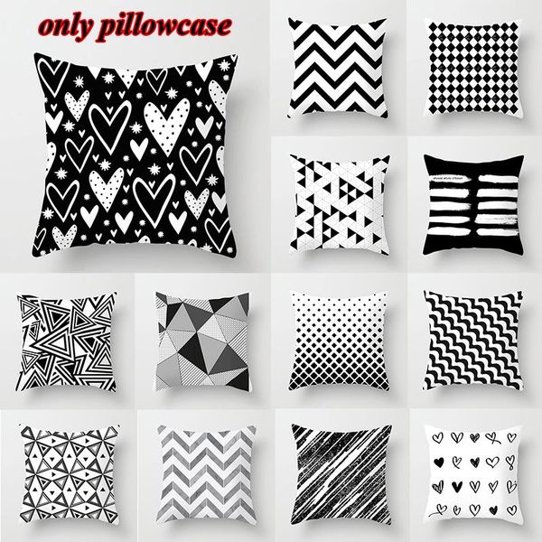pillow case black and white polyester sofa pillowcase cushion cover geometric car printed abstract
pillow case black and white polyester sofa pillowcase cushion cover geometric car printed abstract