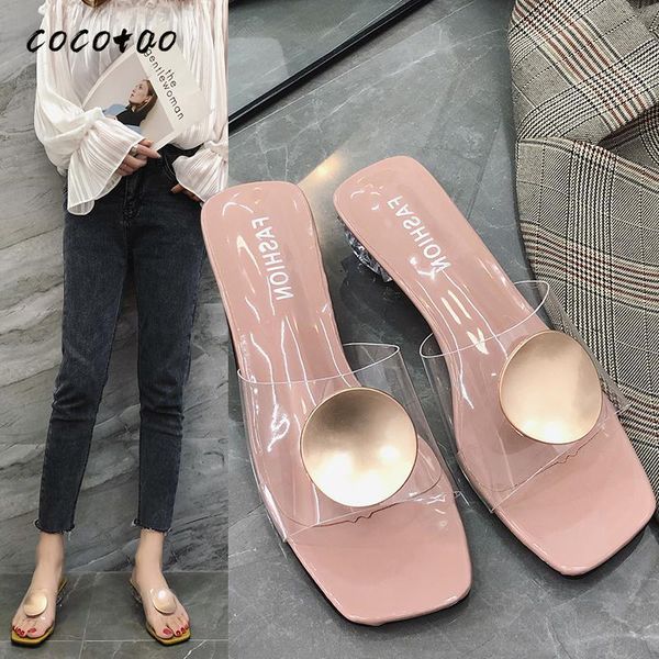 slippers 2021 spring and summer korean version of the square head transparent women wear fashion wild thick sandals, Black
slippers 2021 spring and summer korean version of the square head transparent women wear fashion wild thick sandals, Black
